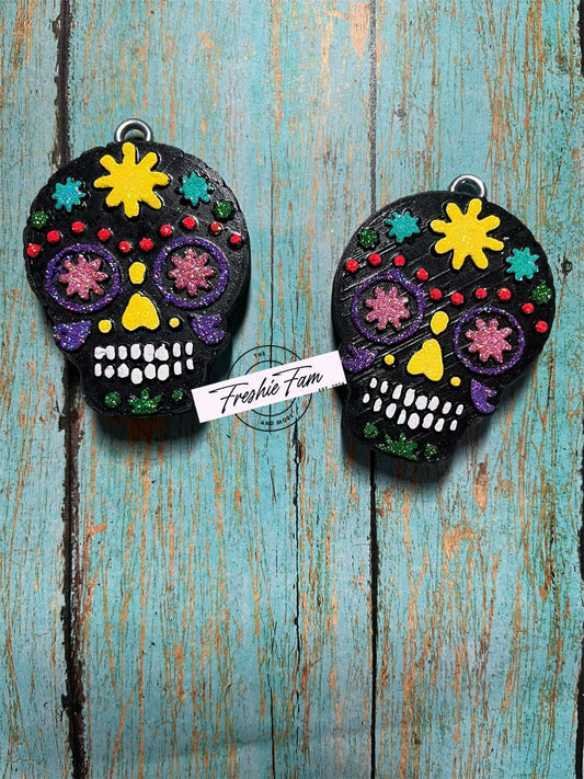 SUGAR SKULL VENT CLIP SET
