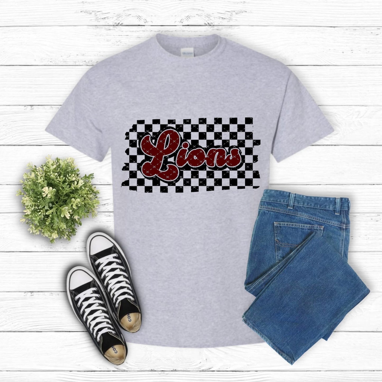 Lions Checkered