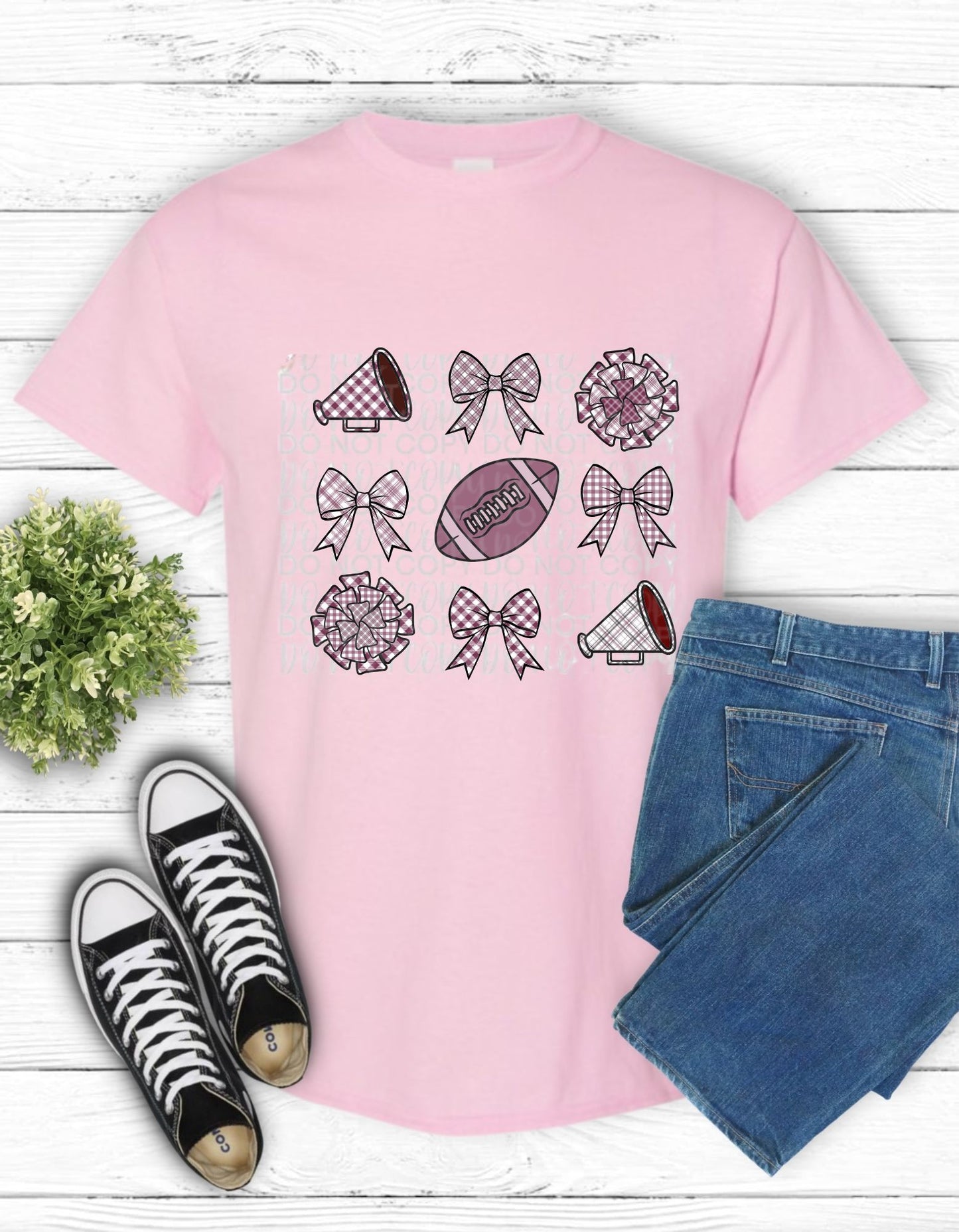 Maroon & Pink Football/Cheer **FF&M CUSTOM DESIGN**