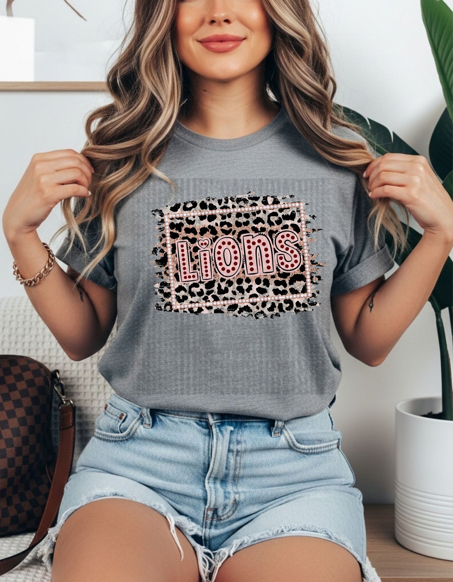 Pink & Brown Cheetah Lions**FF&M CUSTOM DESIGN**