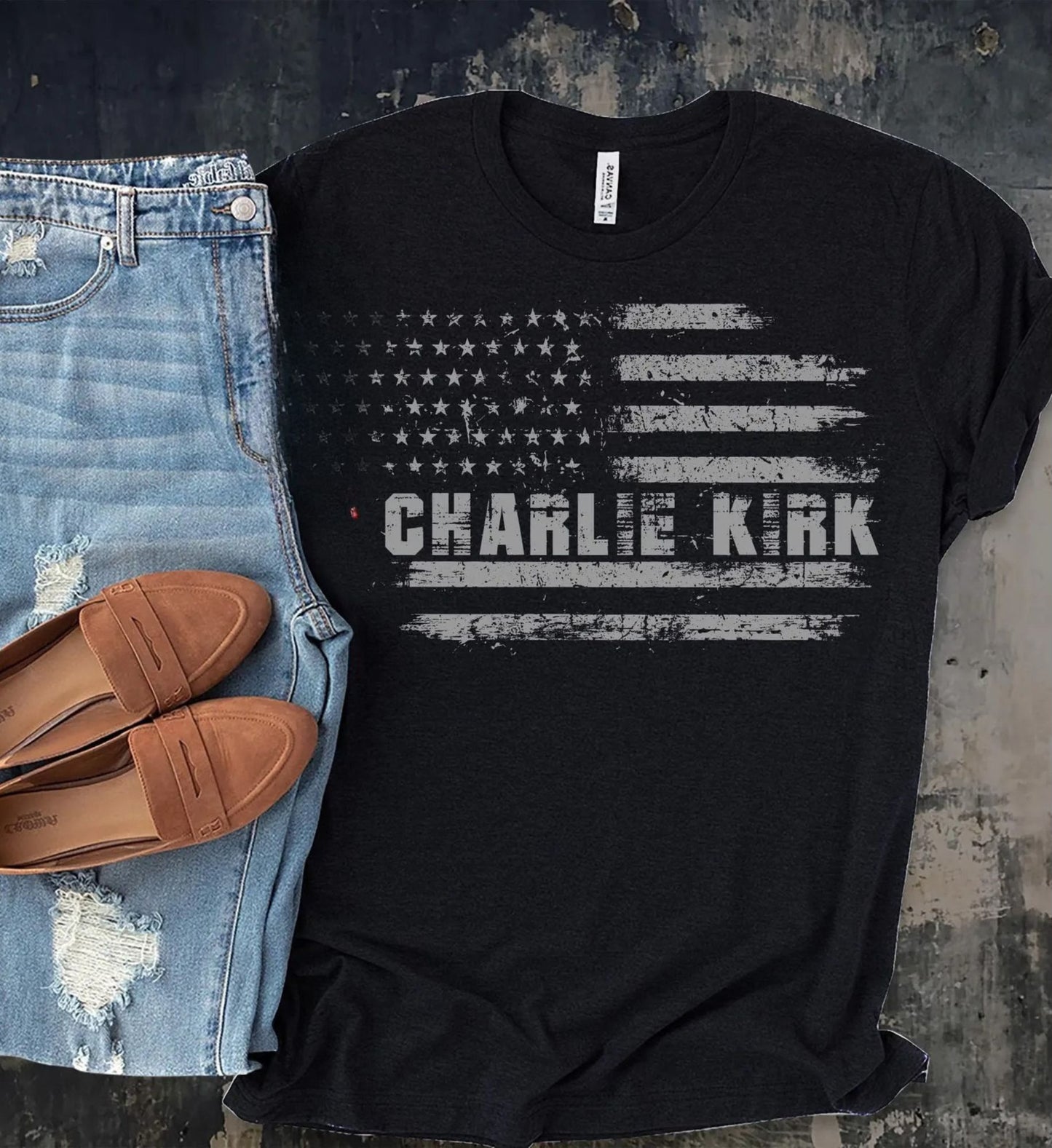 CHARLIE KIRK AMERICAN FLAG