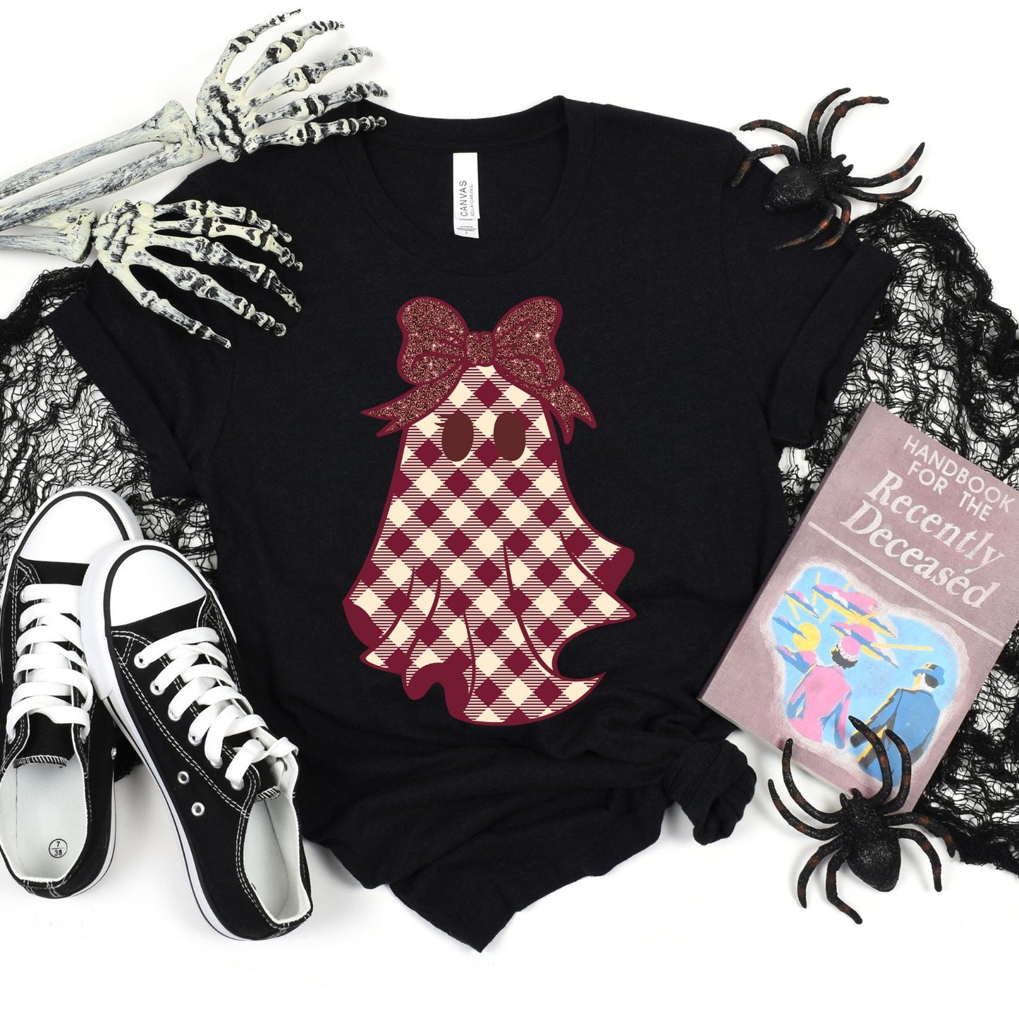 MAROON CHECKERED GHOST