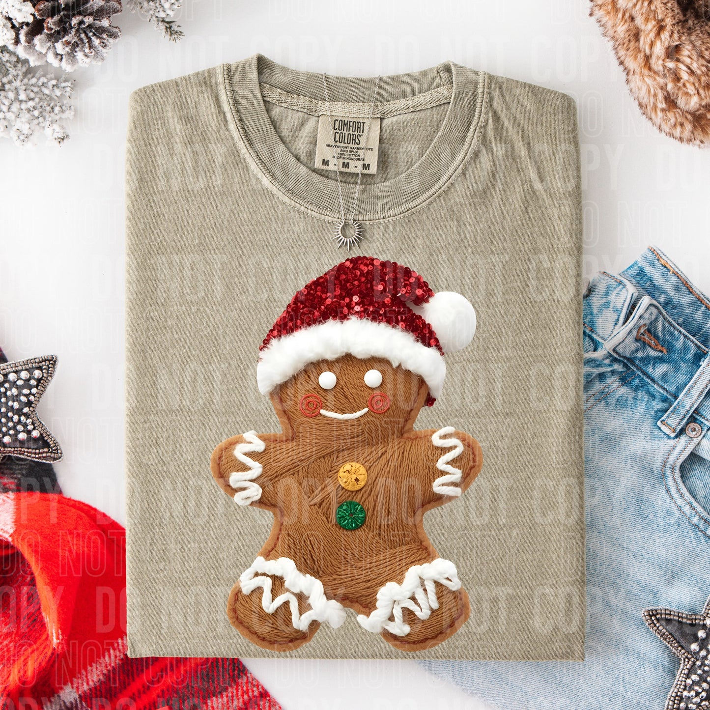 FAUX YARN GINGERBREAD MAN
