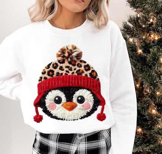 FAUX YARN CHEETAH PENGUIN