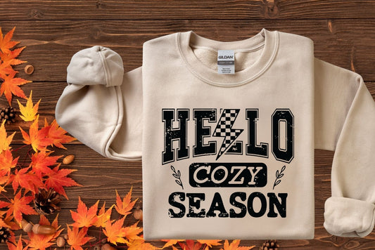 CHECKERED HELLO COZY SEASON