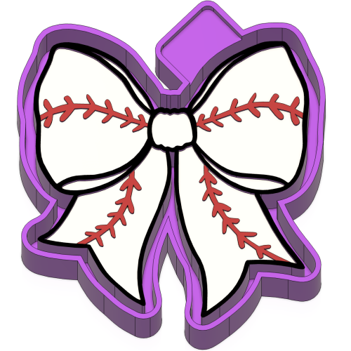 BASEBALL/SOFTBALL BOW- Freshie Mold