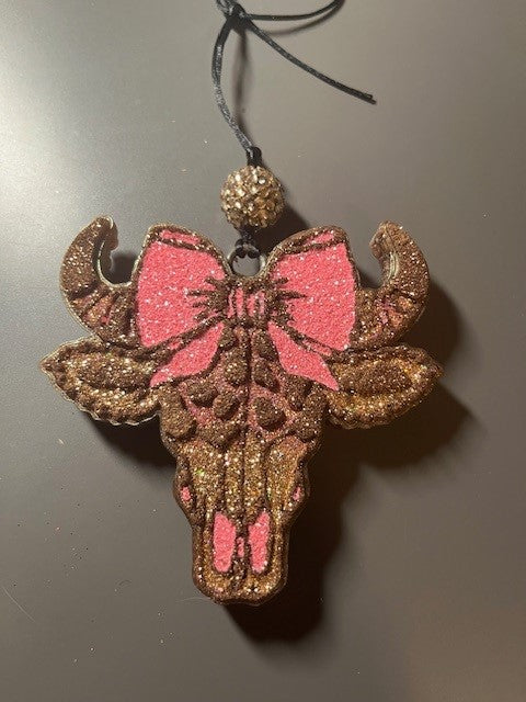 COWHEAD WITH BOW