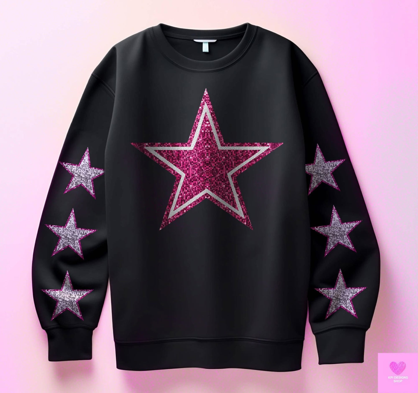 YOUR TEAM GLITTER MASCOT & STARS
