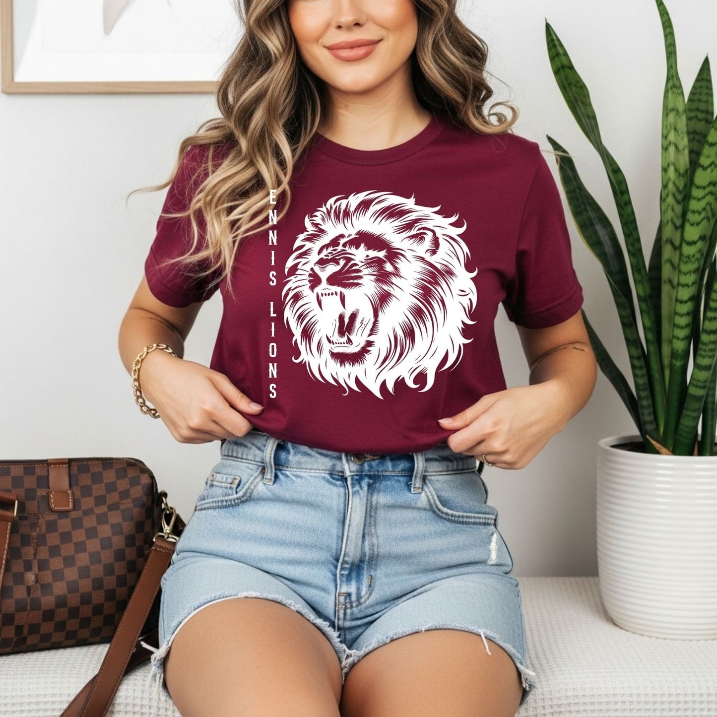 Ennis Lions with Roaring Lion **FF&M CUSTOM DESIGN**