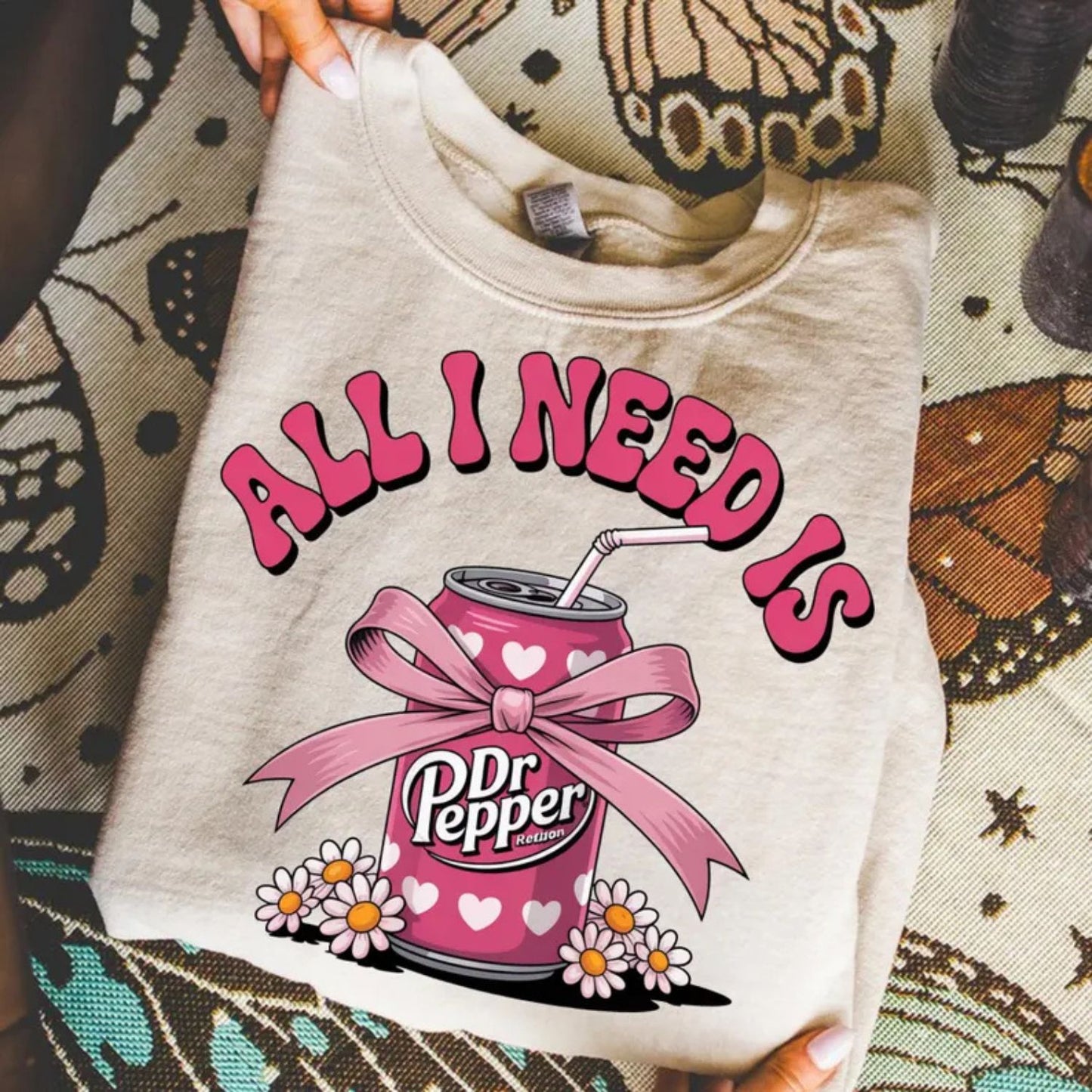 ALL I NEED ID DR PEPPER PINK