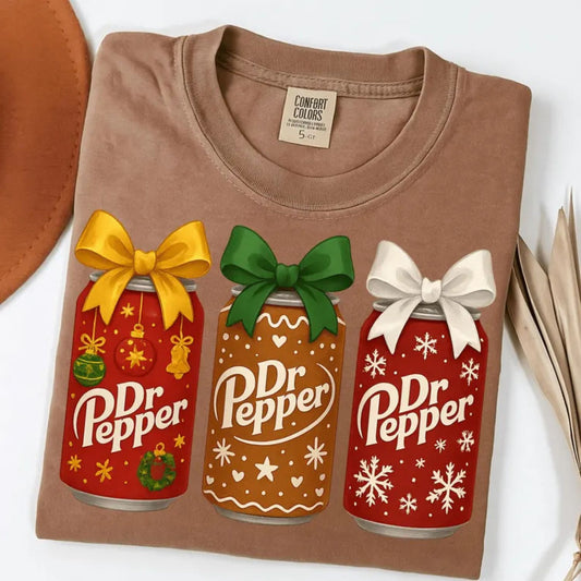 DR PEPPER SNOWFLAKE CANS WITH BOWS