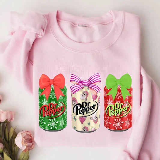 DR PEPPER SNOWFLAKE CANS WITH BOWS