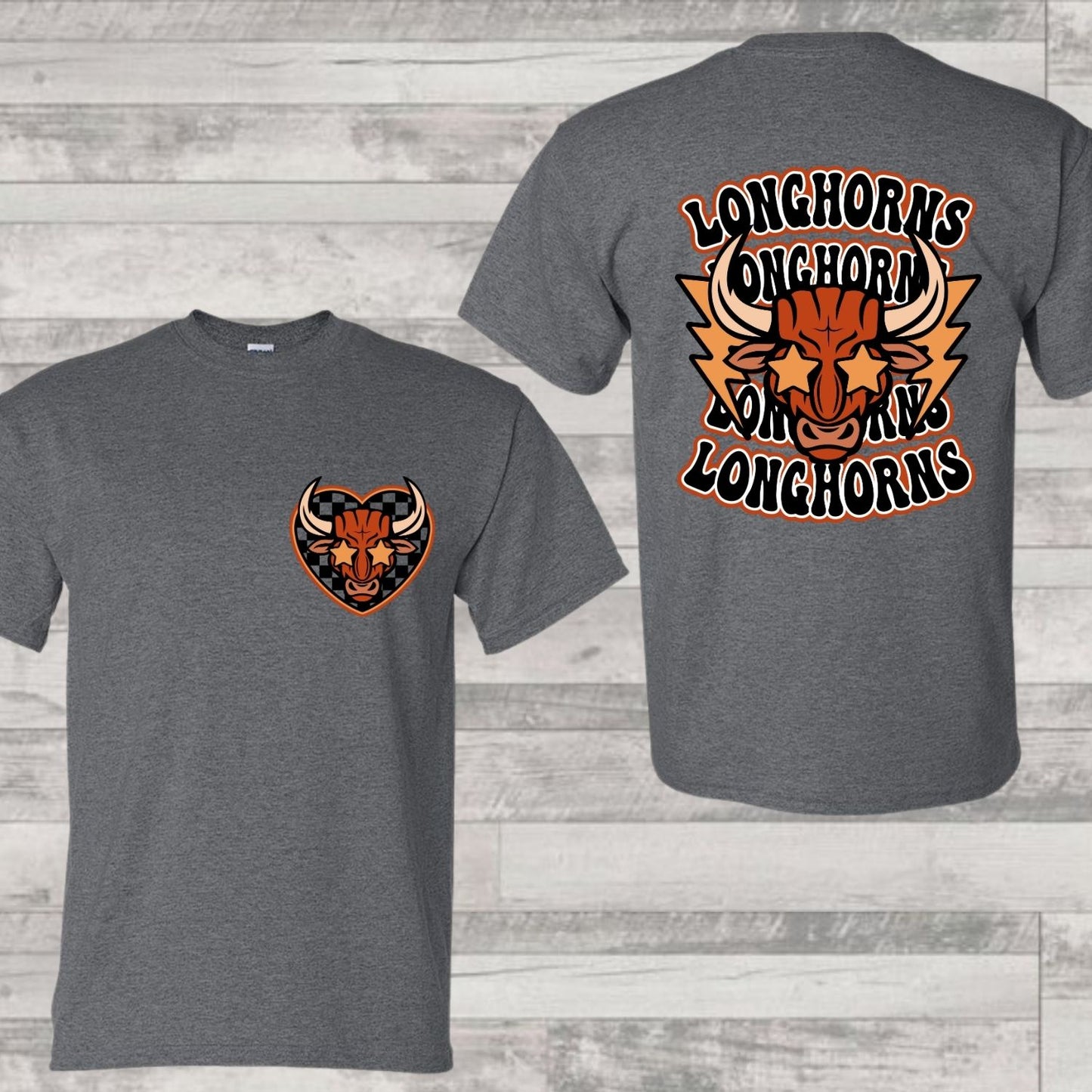 LONGHORNS FRONT & BACK