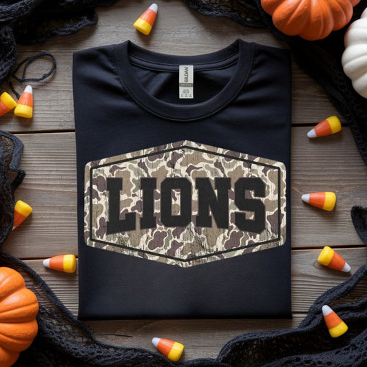 CAMO LIONS PATCH