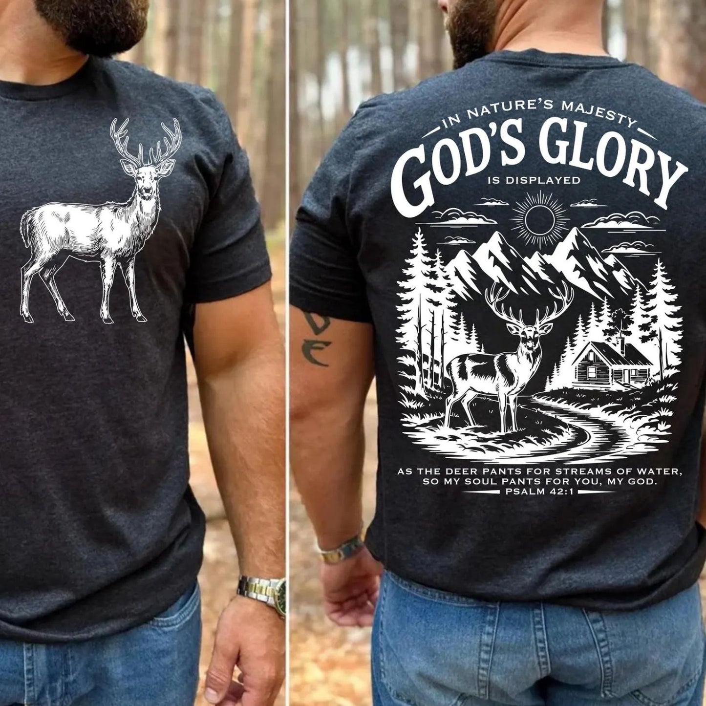 GOD'S GLORY -- FRONT/BACK DESIGN