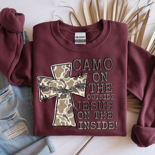 CAMO ON THE OUTSIDE JESUS ON THE INSIDE