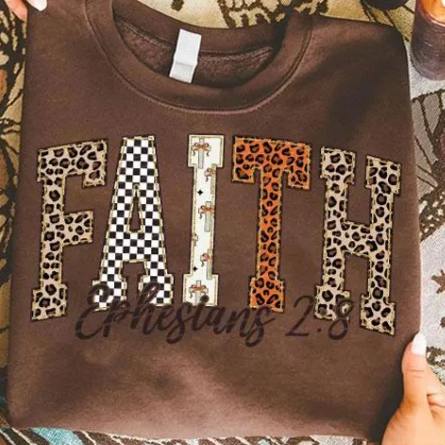 LEOPARD CHECKERED FAITH