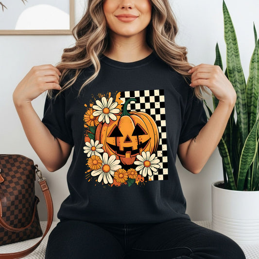 CHECKERED DAISY PUMPKIN