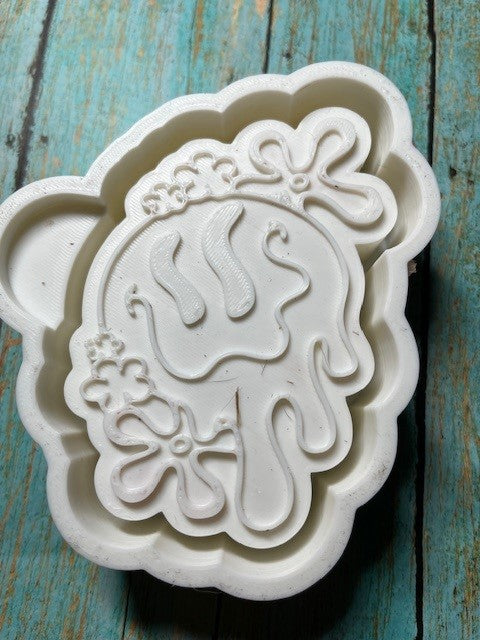 GROOVY DRIP SMILEY - Freshie Mold