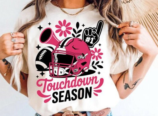 PINK & BLACK PREPPY TOUCHDOWN SEASON