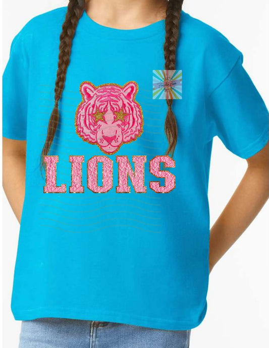 LIONS PATCH DESIGN **FF&M CUSTOM DESIGN**