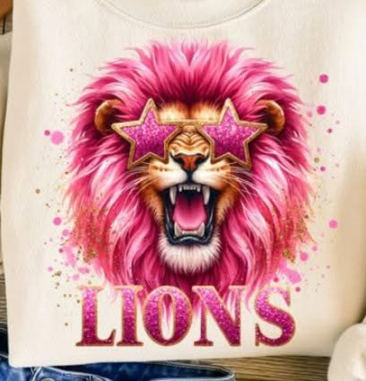 Pink Lions head