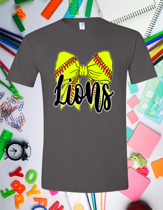 Lions Softball Bow