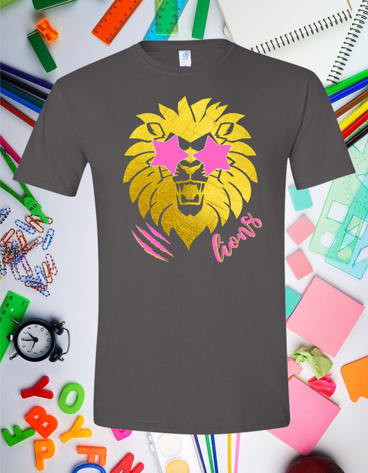 Gold & Pink Lions
