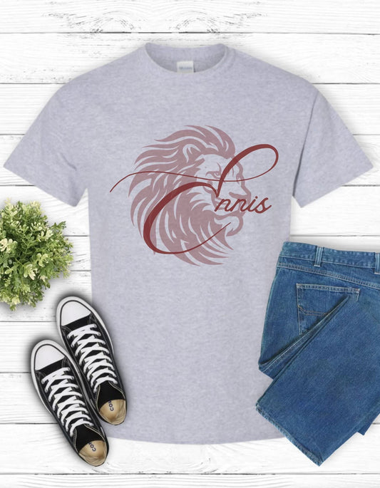 E Calligraphy Ennis with Lionhead **FF&M CUSTOM DESIGN**