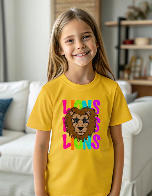Colorful Lions Stacked with Lionhead