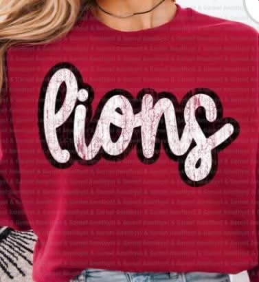 Retro lowercase Lions