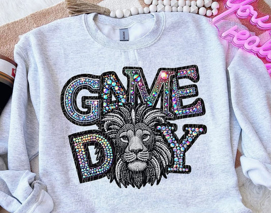 Lions Game Day Sparkly