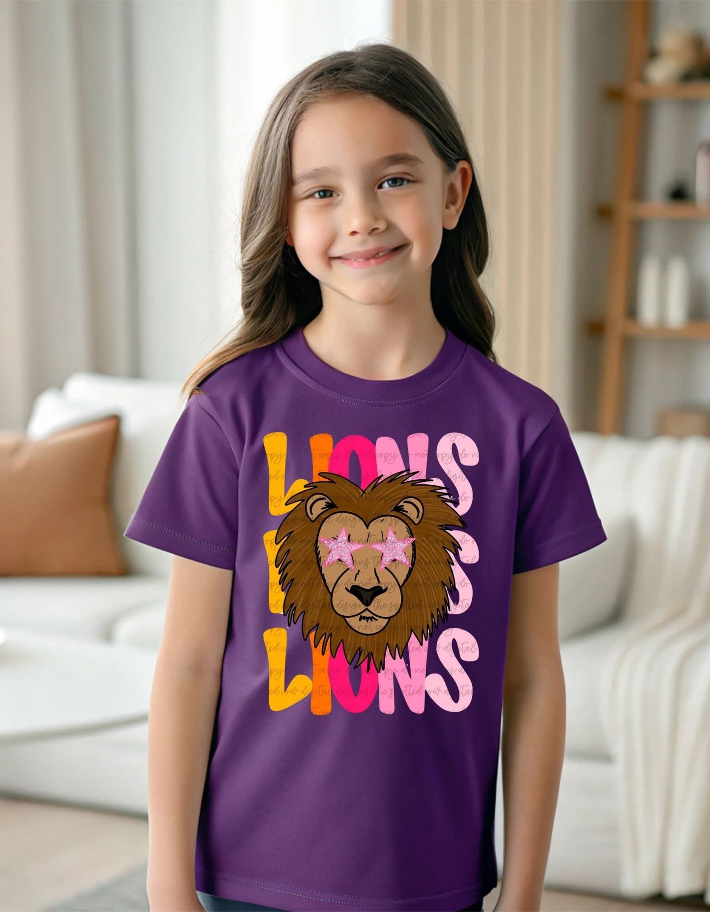 Colorful Lions Stacked with Lionhead