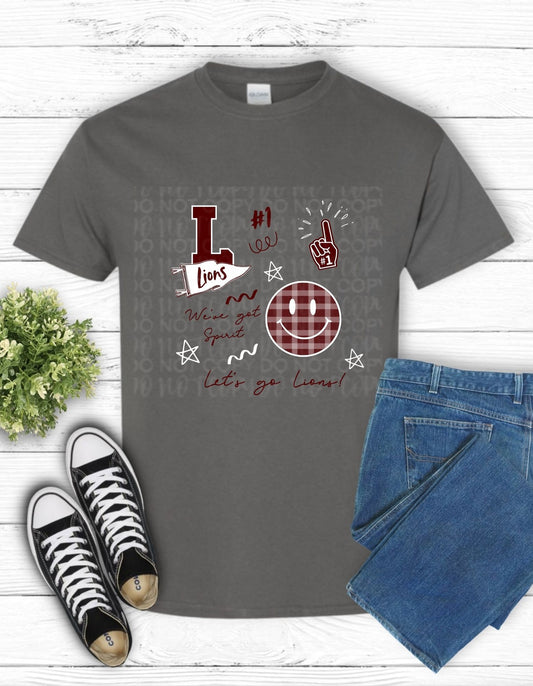 Preppy Let's Go Lions **FF&M CUSTOM DESIGN**