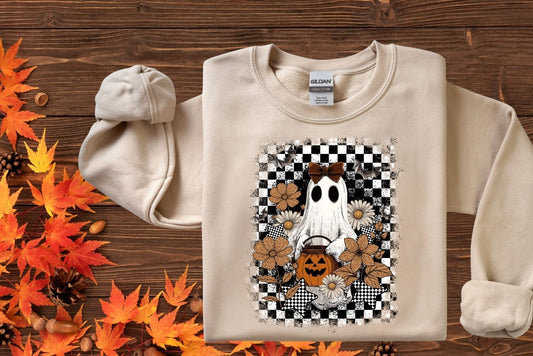 QUILTED PREPPY GHOST WITH BOW