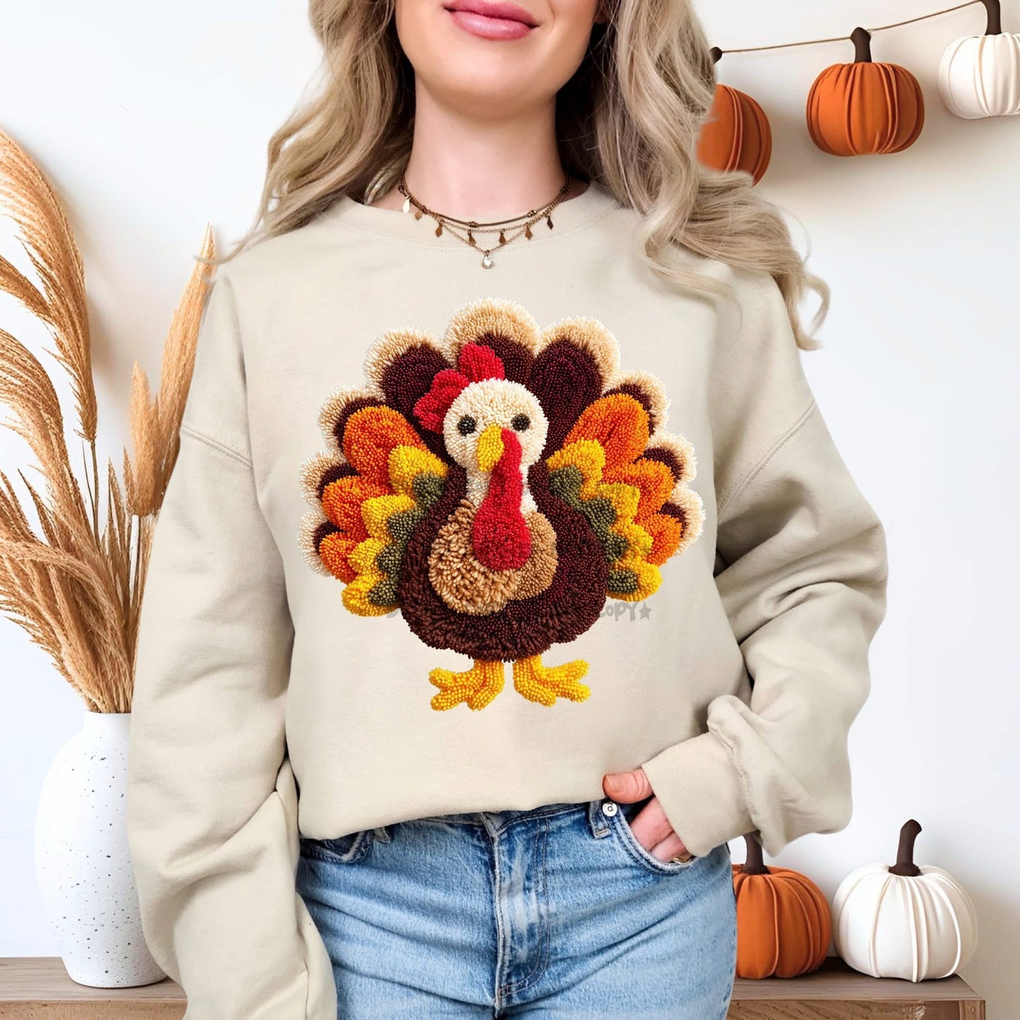 FAUX YARN TURKEY