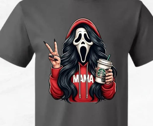 GHOST FACE STARBUCKS MAMA