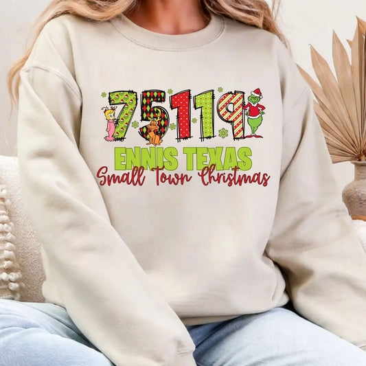 GRINCH CUSTOM ZIP CODE CITY/STATE SMALL TOWN CHRISTMAS