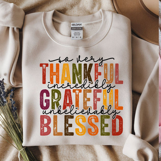 THANKFUL GRATEFUL BLESSED