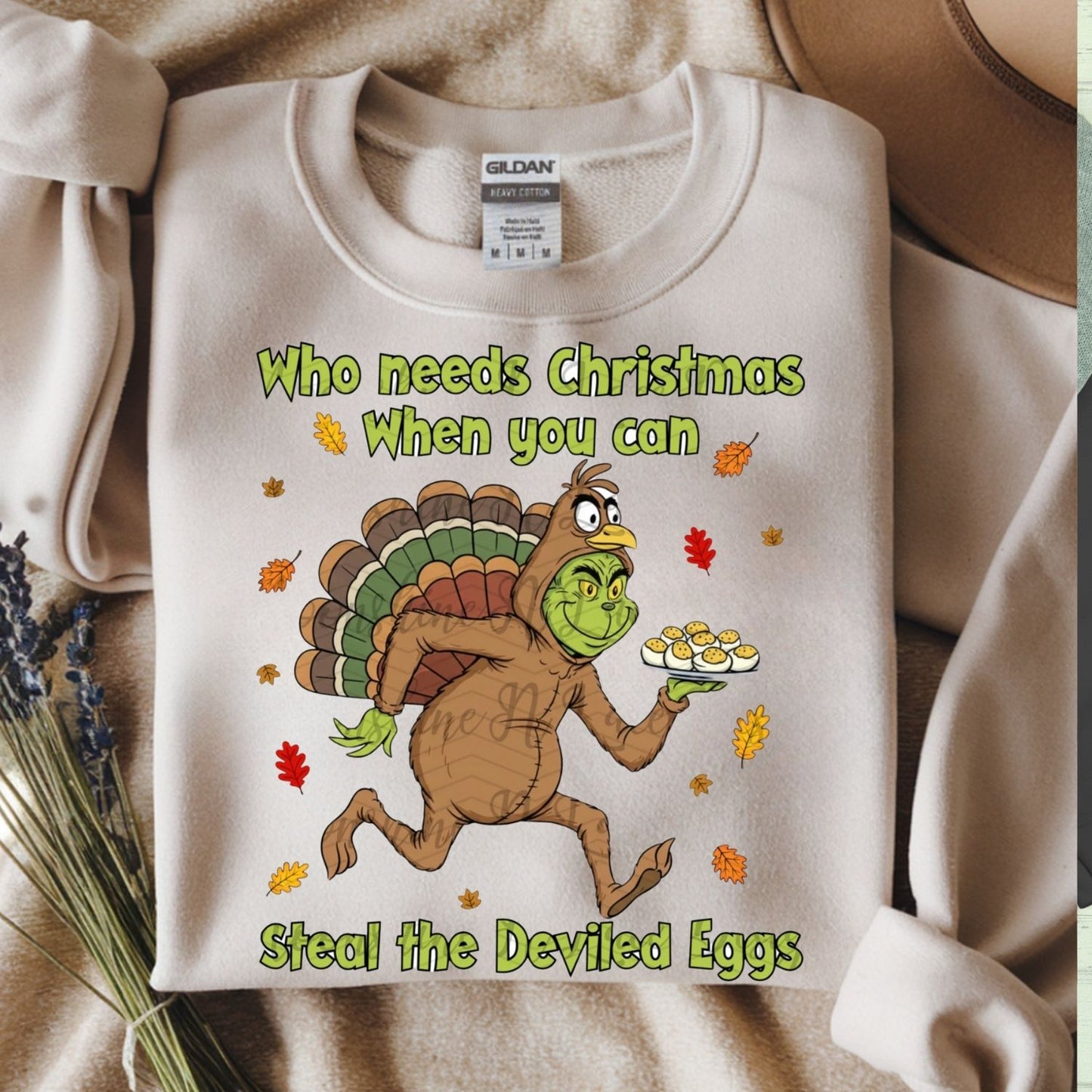 WHO NEEDS CHRISTMAS GREEN GUY TURKEY