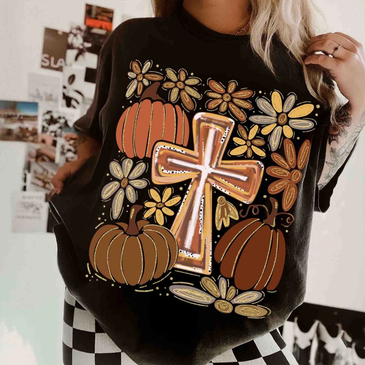 CROSS PUMPKIN FLOWER CROQUETTE