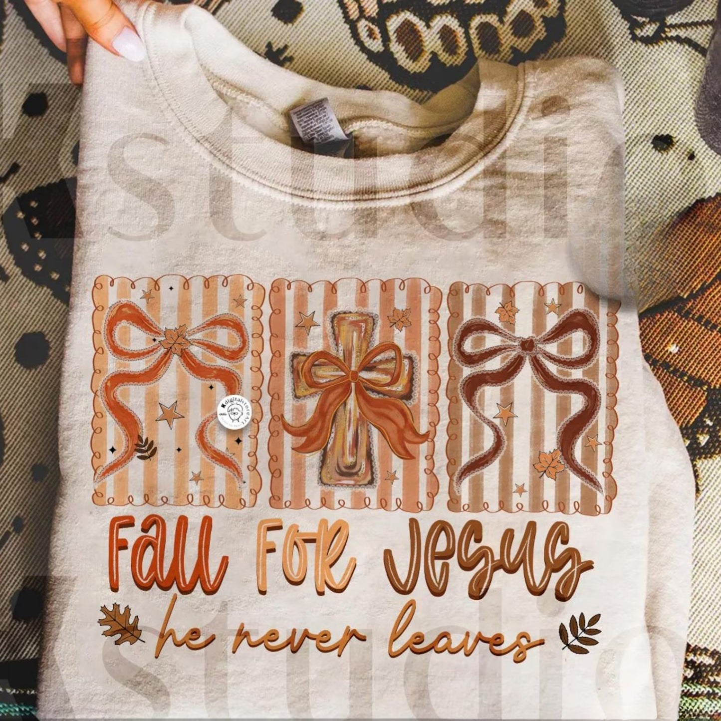 FALL FOR JESUS HE NEVER LEAVES