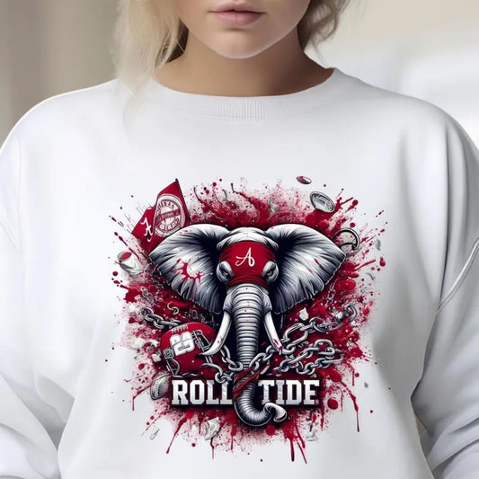 ROLL TIDE PAINT SPLATTER