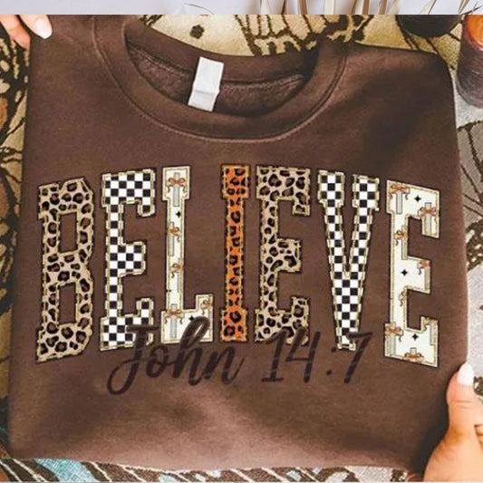 LEOPARD CHECKERED BELIEVE