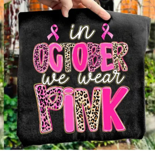 LEOPARD IN OCTOBER WE WEAR PINK