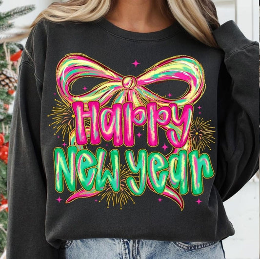 PREPPY BOW HAPPY NEW YEAR